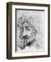 Study of a Head, 17th Century-Sir Anthony Van Dyck-Framed Giclee Print