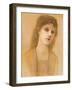 'Study of a Head', 1878, (1917)-Sir Edward Coley Burne-Jones-Framed Giclee Print