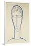 Study of a Head for a Sculpture-Amedeo Modigliani-Framed Giclee Print