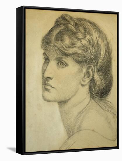 Study of a Head for 'The Bower Meadow', 1872-Dante Gabriel Rossetti-Framed Stretched Canvas