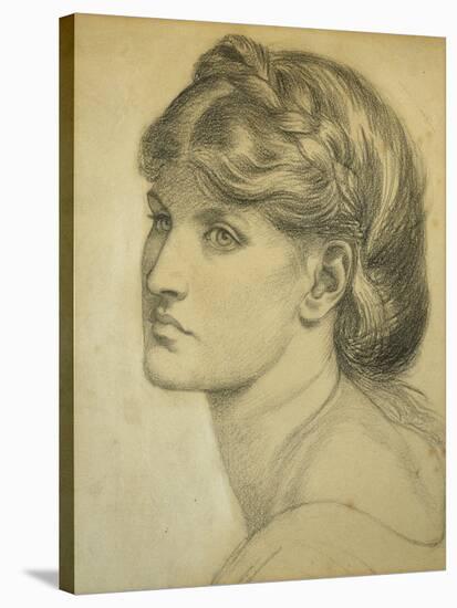 Study of a Head for 'The Bower Meadow', 1872-Dante Gabriel Rossetti-Stretched Canvas