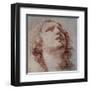 Study of a Head Looking Up-Pietro Berrettini-Framed Art Print