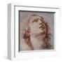 Study of a Head Looking Up-Pietro Berrettini-Framed Art Print