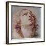 Study of a Head Looking Up-Pietro Berrettini-Framed Art Print
