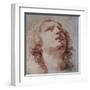 Study of a Head Looking Up-Pietro Berrettini-Framed Art Print