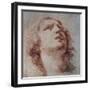 Study of a Head Looking Up-Pietro Berrettini-Framed Art Print