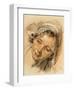 Study of a Head of a Girl-Jean-Baptiste Greuze-Framed Collectable Print