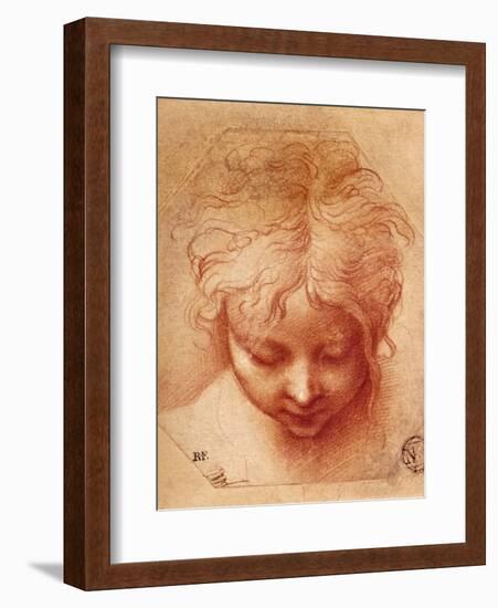 Study of a Head-Parmigianino-Framed Giclee Print