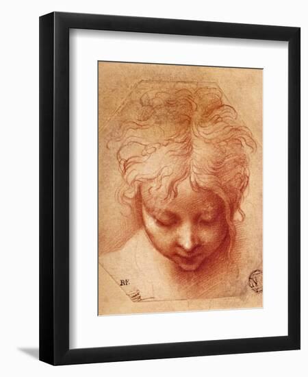 Study of a Head-Parmigianino-Framed Giclee Print