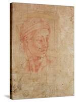 Study of a Head-Michelangelo Buonarroti-Stretched Canvas