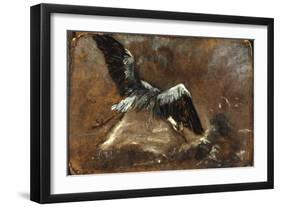 Study of a Heron (Verso)-John Constable-Framed Giclee Print