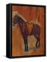 Study of a Horse (Oil on Panel)-Jean-Louis Ernest Meissonier-Framed Stretched Canvas