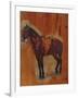 Study of a Horse (Oil on Panel)-Jean-Louis Ernest Meissonier-Framed Giclee Print