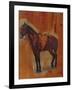 Study of a Horse (Oil on Panel)-Jean-Louis Ernest Meissonier-Framed Giclee Print