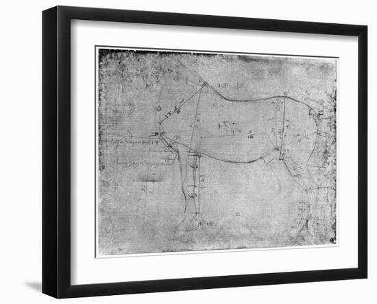 Study of a Horse-Leonardo da Vinci-Framed Giclee Print