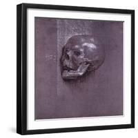 Study of a Human Skull, 1521-Albrecht Dürer-Framed Premium Giclee Print