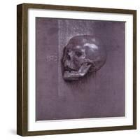 Study of a Human Skull, 1521-Albrecht Dürer-Framed Giclee Print