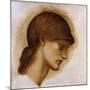 Study of a Lady's Head-Edward Burne-Jones-Mounted Giclee Print