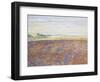 Study of a Landscape with a Ploughed Field, Eragny-Sur-Epte, C. 1886 - 1890-Camille Pissarro-Framed Giclee Print