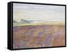 Study of a Landscape with a Ploughed Field, Eragny-Sur-Epte, C. 1886 - 1890-Camille Pissarro-Framed Stretched Canvas