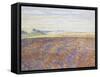 Study of a Landscape with a Ploughed Field, Eragny-Sur-Epte, C. 1886 - 1890-Camille Pissarro-Framed Stretched Canvas