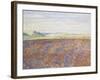 Study of a Landscape with a Ploughed Field, Eragny-Sur-Epte, C. 1886 - 1890-Camille Pissarro-Framed Giclee Print