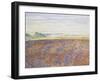 Study of a Landscape with a Ploughed Field, Eragny-Sur-Epte, C. 1886 - 1890-Camille Pissarro-Framed Giclee Print