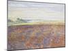 Study of a Landscape with a Ploughed Field, Eragny-Sur-Epte, C. 1886 - 1890-Camille Pissarro-Mounted Giclee Print