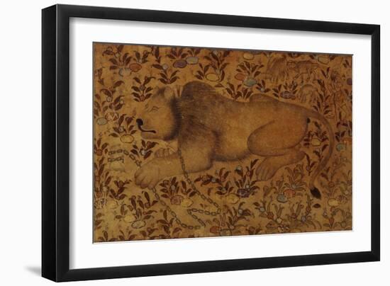 Study of a Lion, 16th Century-null-Framed Giclee Print