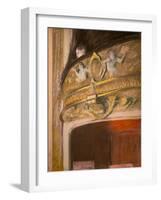 Study of a lodge at the theatre. 1880. Pastel-Edgar Degas-Framed Giclee Print