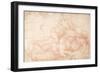 Study of a Male and Female Nude-Michelangelo Buonarroti-Framed Giclee Print