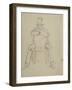 Study of a Male Figure in Contemporary Dress, C.1849-Frederic Leighton-Framed Giclee Print