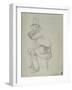 Study of a Male Figure in Contemporary Dress with a Chair, C.1849-Frederic Leighton-Framed Giclee Print