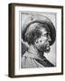 Study of a Male Head, 17th Century-Esaias van de Velde-Framed Giclee Print