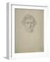 Study of a Male Head, 1856-Frederic Leighton-Framed Giclee Print