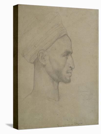 Study of a Male Head, Luxor, 1868-Frederic Leighton-Stretched Canvas