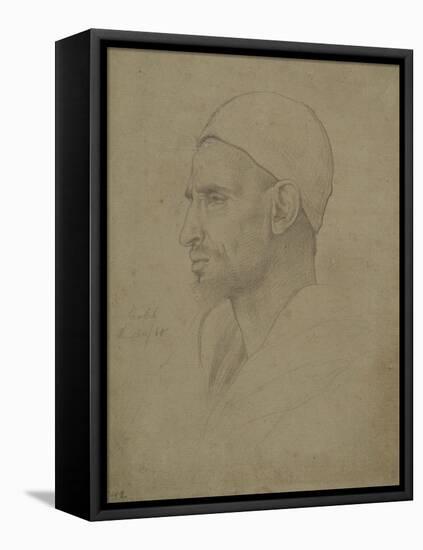 Study of a Male Head, Luxor, 1868-Frederic Leighton-Framed Stretched Canvas