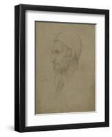 Study of a Male Head, Luxor, 1868-Frederic Leighton-Framed Giclee Print