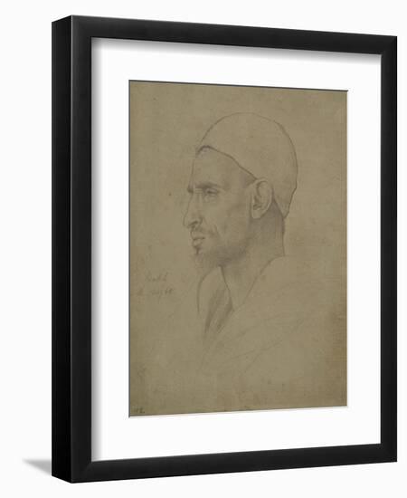 Study of a Male Head, Luxor, 1868-Frederic Leighton-Framed Giclee Print