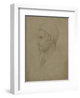 Study of a Male Head, Luxor, 1868-Frederic Leighton-Framed Giclee Print