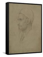 Study of a Male Head, Luxor, 1868-Frederic Leighton-Framed Stretched Canvas