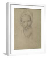 Study of a Male Head, Luxor, 1868-Frederic Leighton-Framed Giclee Print