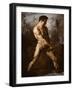 Study of a Male Nude, 1817/20-Théodore Géricault-Framed Giclee Print