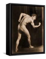 Study of a Male Nude, C.1900-Wilhelm Von Gloeden-Framed Stretched Canvas