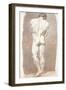 Study of a Male Nude, Seen from Behind, 1774-Joseph Benoit Suvee-Framed Giclee Print