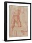 Study of a Male Nude, Stretching Upwards-Michelangelo Buonarroti-Framed Giclee Print