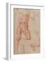 Study of a Male Nude, Stretching Upwards-Michelangelo Buonarroti-Framed Giclee Print