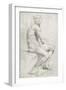 Study of a Male Nude-Annibale Carracci-Framed Giclee Print