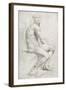 Study of a Male Nude-Annibale Carracci-Framed Giclee Print