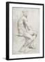 Study of a Male Nude-Annibale Carracci-Framed Giclee Print